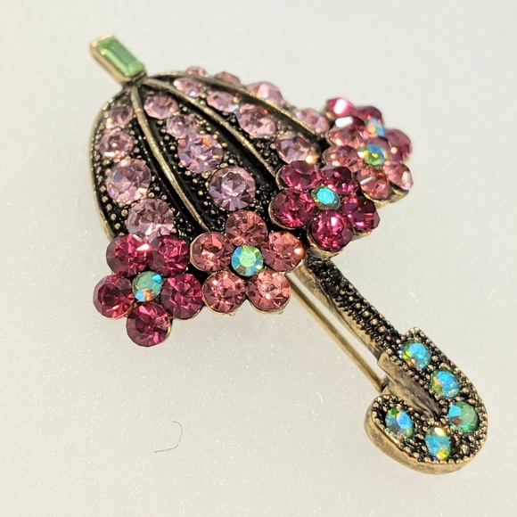 🆕‼️Swarovski Pin ☂️🌦️ - Picture 2 of 4